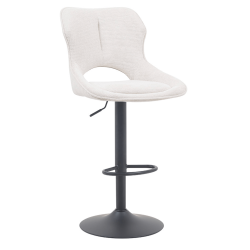 TABOURET RÉGLABLE PIVOTANT MORI EN TISSU BEIGE