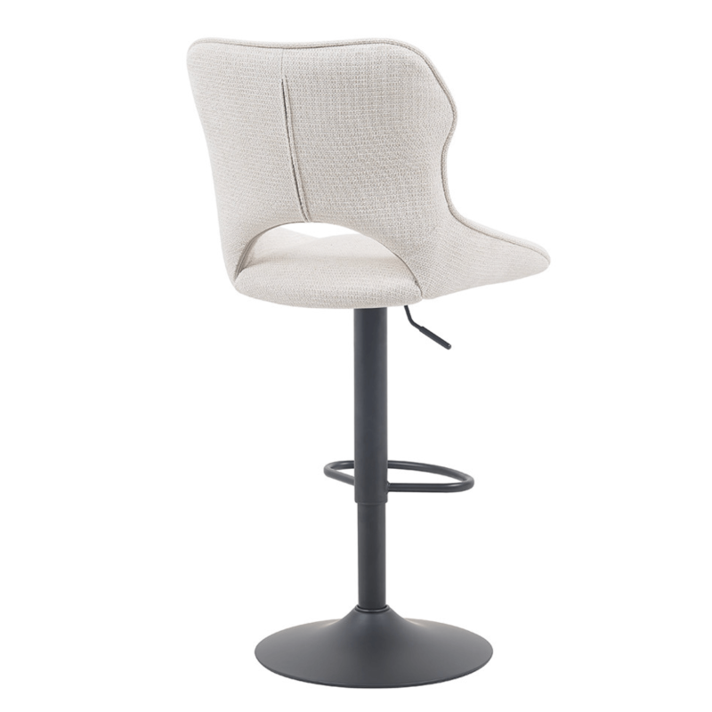 TABOURET RÉGLABLE PIVOTANT MORI EN TISSU BEIGE