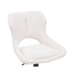 TABOURET RÉGLABLE PIVOTANT MORI EN TISSU BEIGE