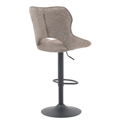 TABOURET RÉGLABLE PIVOTANT MORI EN TISSU POIVRE