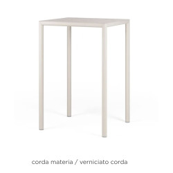 TABLE DE BAR DE TERRASSE PIAVE CARRÉE