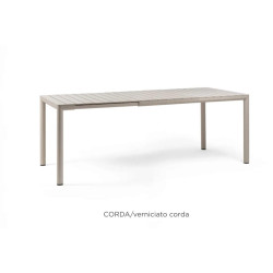 ENSEMBLE RAMATUELLE - TABLE EXTENSIBLE ET FAUTEUILS D'EXTÉRIEUR
