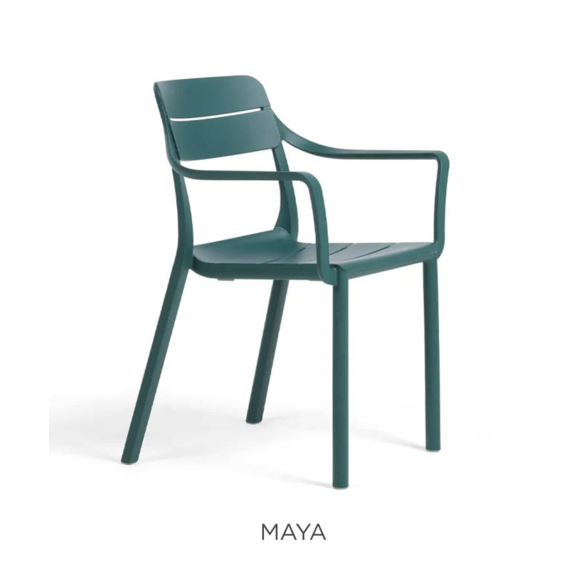 ENSEMBLE RAMATUELLE - TABLE EXTENSIBLE ET FAUTEUILS D'EXTÉRIEUR