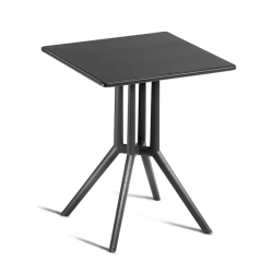 PETITE TABLE CARRÉE EN MÉTAL DE COLLECTIVITÉ JUNIPER