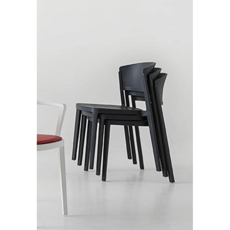 CHAISE MODERNE EMPILABLE POLYPROPYLÈNE ABUELA