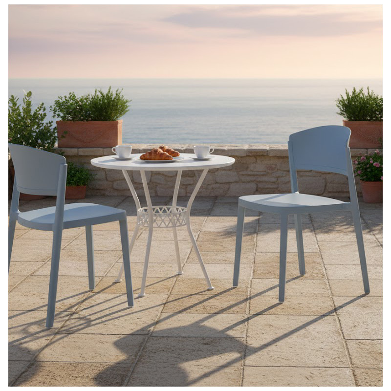 Chaise Moderne Empilable Polypropylène ABUELA - Le Chaisier