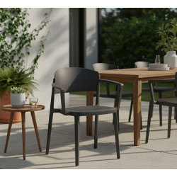 FAUTEUIL MODERNE EMPILABLE POLYPROPYLÈNE ABUELA B