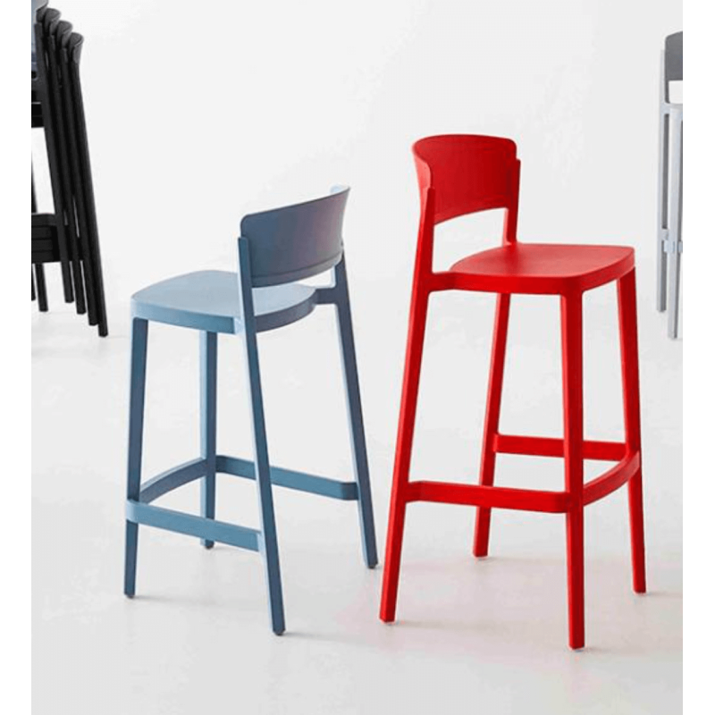 TABOURET D'ILOT OU BAR ABUELA EN POLYPROPYLÈNE