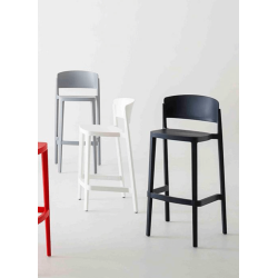 TABOURET D'ILOT OU BAR ABUELA EN POLYPROPYLÈNE