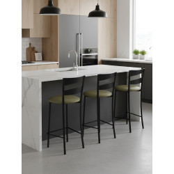 TABOURET CUISINE DE BAR OU D'ÎLOT EN MÉTAL FLAVIO