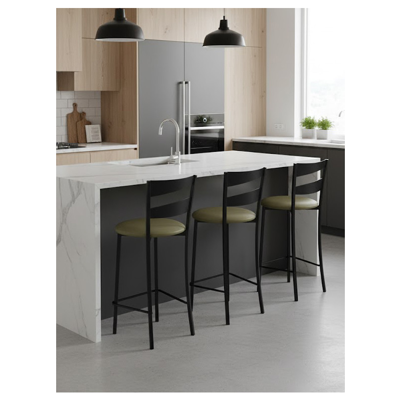 TABOURET CUISINE DE BAR OU D'ÎLOT EN MÉTAL FLAVIO