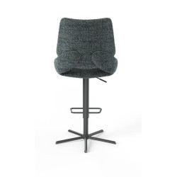 TABOURET CONTEMPORAIN DE BAR PIVOTANT ET RÉGLABLE FRED