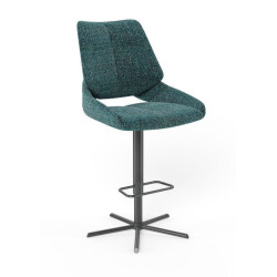 TABOURET CONTEMPORAIN DE BAR PIVOTANT ET RÉGLABLE FRED