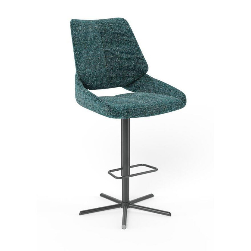 TABOURET CONTEMPORAIN DE BAR PIVOTANT ET RÉGLABLE FRED