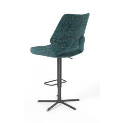 TABOURET CONTEMPORAIN DE BAR PIVOTANT ET RÉGLABLE FRED