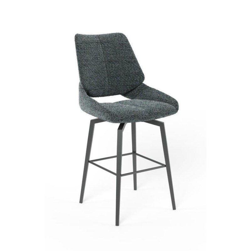 TABOURET SNACK PIVOTANT CONTEMPORAIN EN TISSU FRED