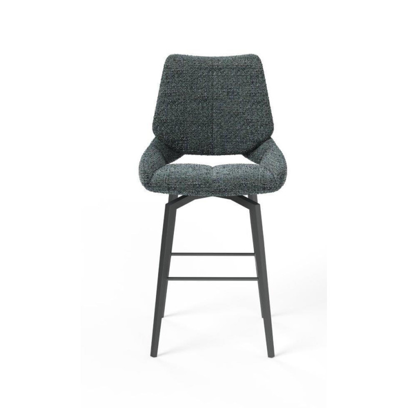 TABOURET SNACK PIVOTANT CONTEMPORAIN EN TISSU FRED