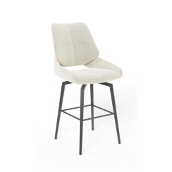 TABOURET SNACK PIVOTANT CONTEMPORAIN EN TISSU FRED