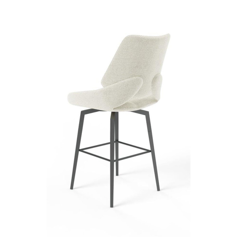 TABOURET SNACK PIVOTANT CONTEMPORAIN EN TISSU FRED