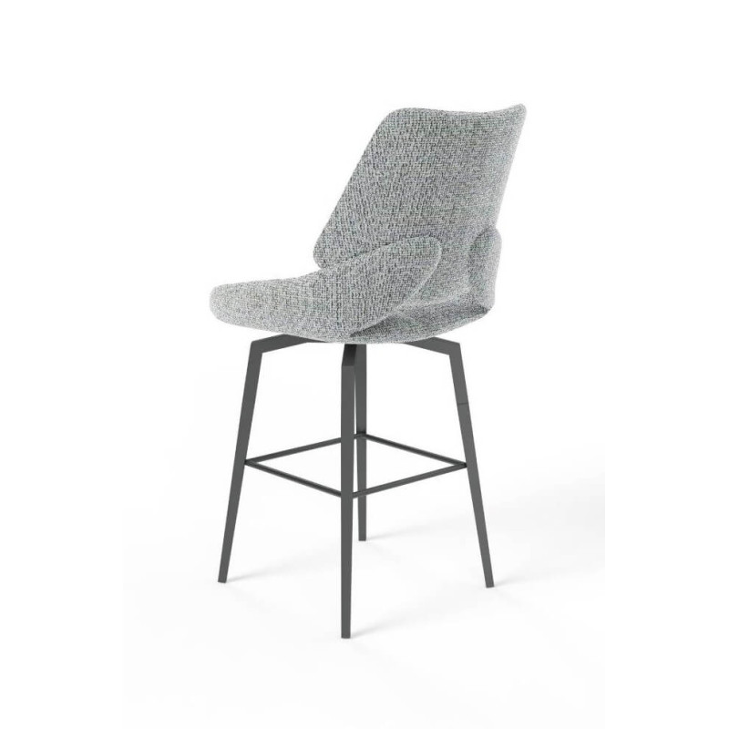 TABOURET SNACK PIVOTANT CONTEMPORAIN EN TISSU FRED
