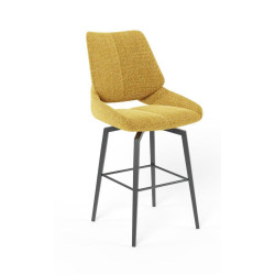 TABOURET SNACK PIVOTANT CONTEMPORAIN EN TISSU FRED