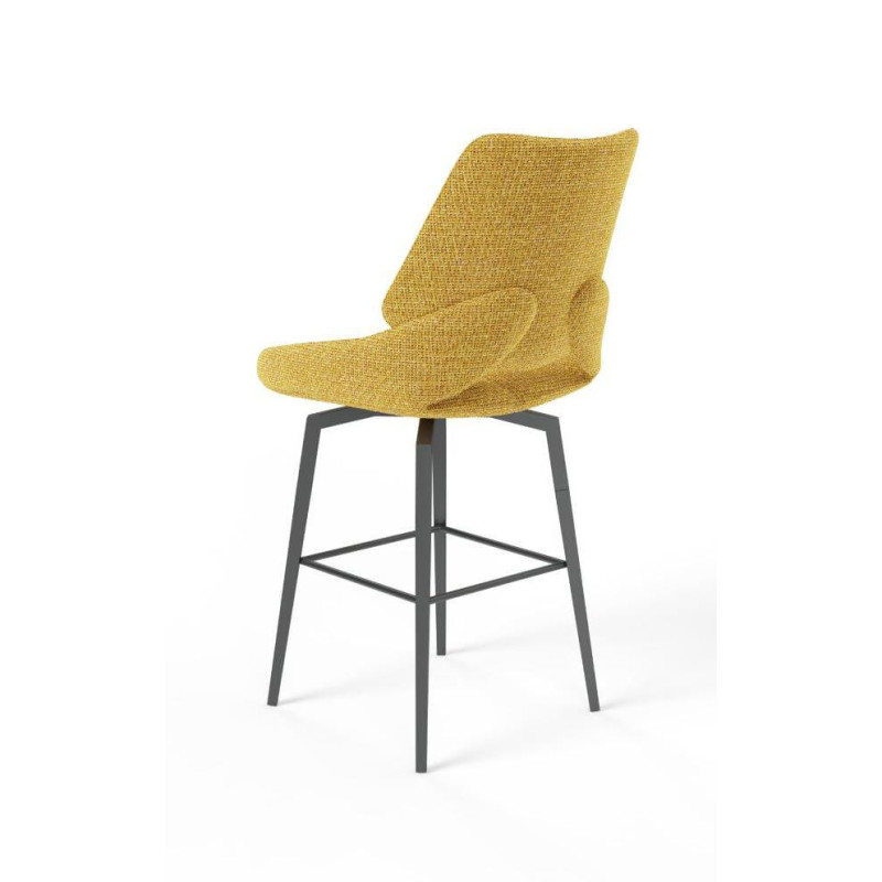 TABOURET SNACK PIVOTANT CONTEMPORAIN EN TISSU FRED