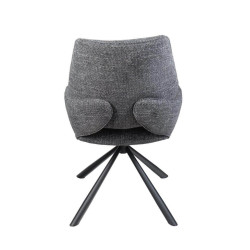 CHAISE CONTEMPORAINE PIVOTANTE FRED - PIEDS NOIR