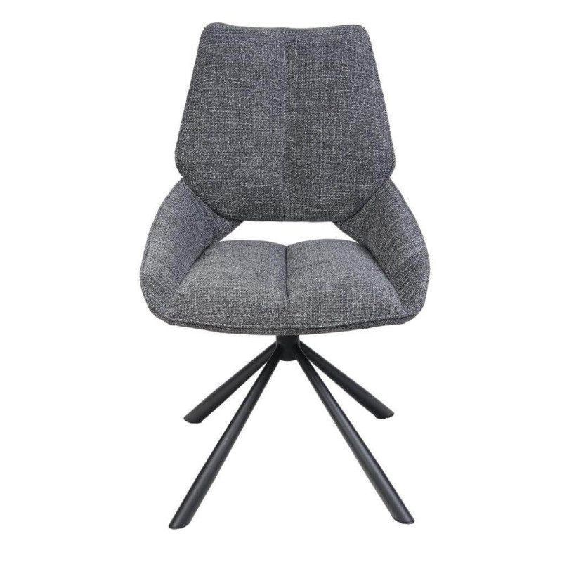 CHAISE CONTEMPORAINE PIVOTANTE FRED - PIEDS NOIR