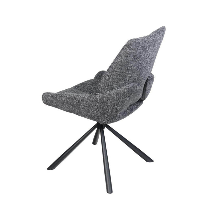 CHAISE CONTEMPORAINE PIVOTANTE FRED - PIEDS NOIR