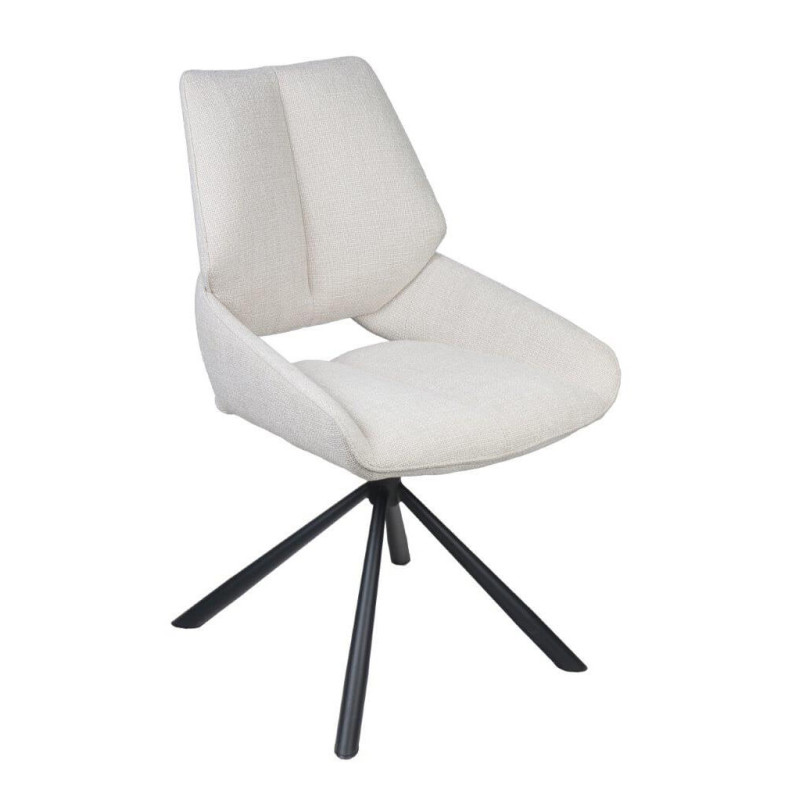 CHAISE CONTEMPORAINE PIVOTANTE FRED - PIEDS NOIR