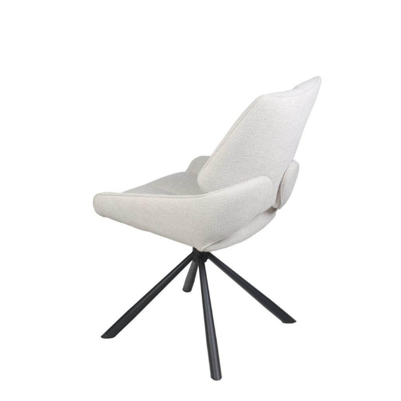 CHAISE CONTEMPORAINE PIVOTANTE FRED - PIEDS NOIR
