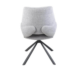 CHAISE CONTEMPORAINE PIVOTANTE FRED - PIEDS NOIR