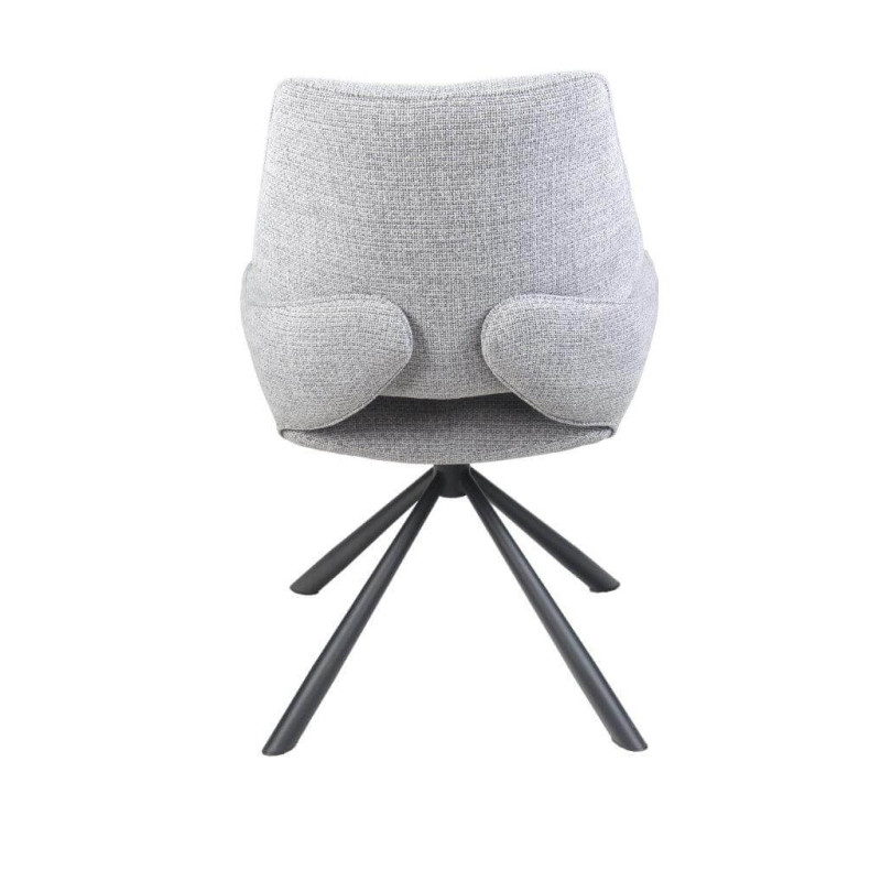 CHAISE CONTEMPORAINE PIVOTANTE FRED - PIEDS NOIR