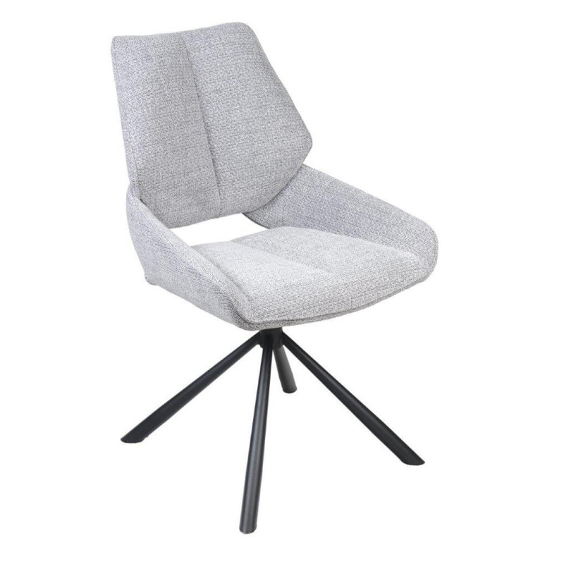 CHAISE CONTEMPORAINE PIVOTANTE FRED - PIEDS NOIR