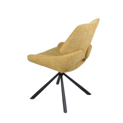 CHAISE CONTEMPORAINE PIVOTANTE FRED - PIEDS NOIR