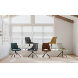 CHAISE CONTEMPORAINE PIVOTANTE FRED - PIEDS NOIR