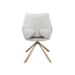 CHAISE CONTEMPORAINE PIVOTANTE FRED - PIEDS BOIS