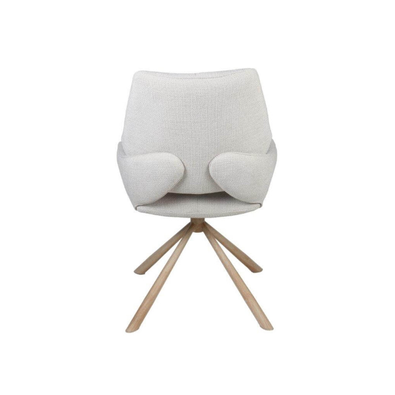 CHAISE CONTEMPORAINE PIVOTANTE FRED - PIEDS BOIS