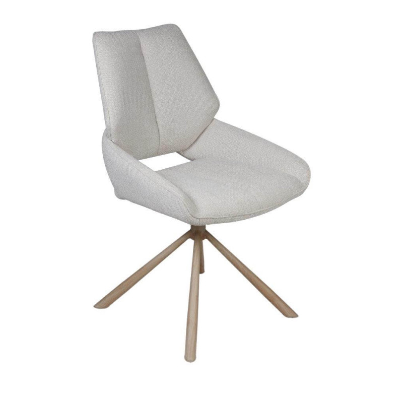 CHAISE CONTEMPORAINE PIVOTANTE FRED - PIEDS BOIS