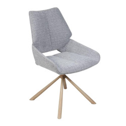 CHAISE CONTEMPORAINE PIVOTANTE FRED - PIEDS BOIS