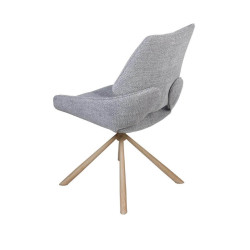 CHAISE CONTEMPORAINE PIVOTANTE FRED - PIEDS BOIS