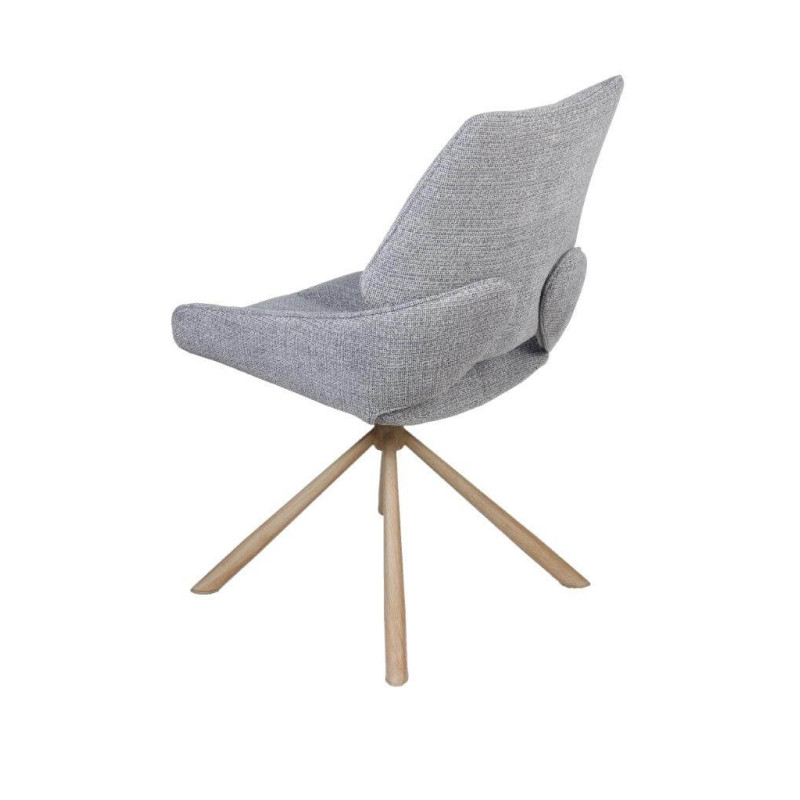 CHAISE CONTEMPORAINE PIVOTANTE FRED - PIEDS BOIS