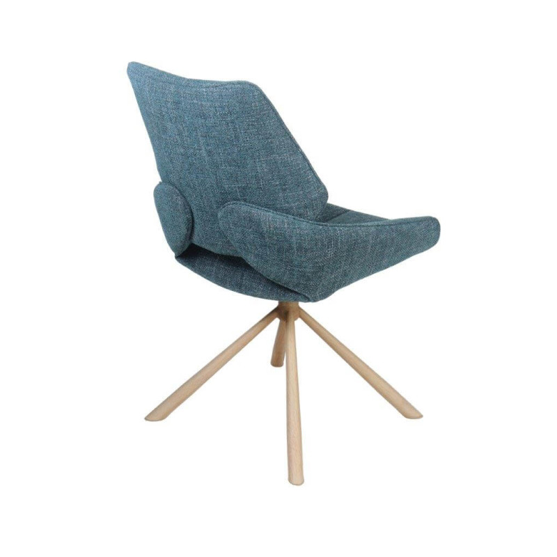 CHAISE CONTEMPORAINE PIVOTANTE FRED - PIEDS BOIS