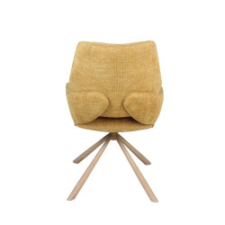 CHAISE CONTEMPORAINE PIVOTANTE FRED - PIEDS BOIS