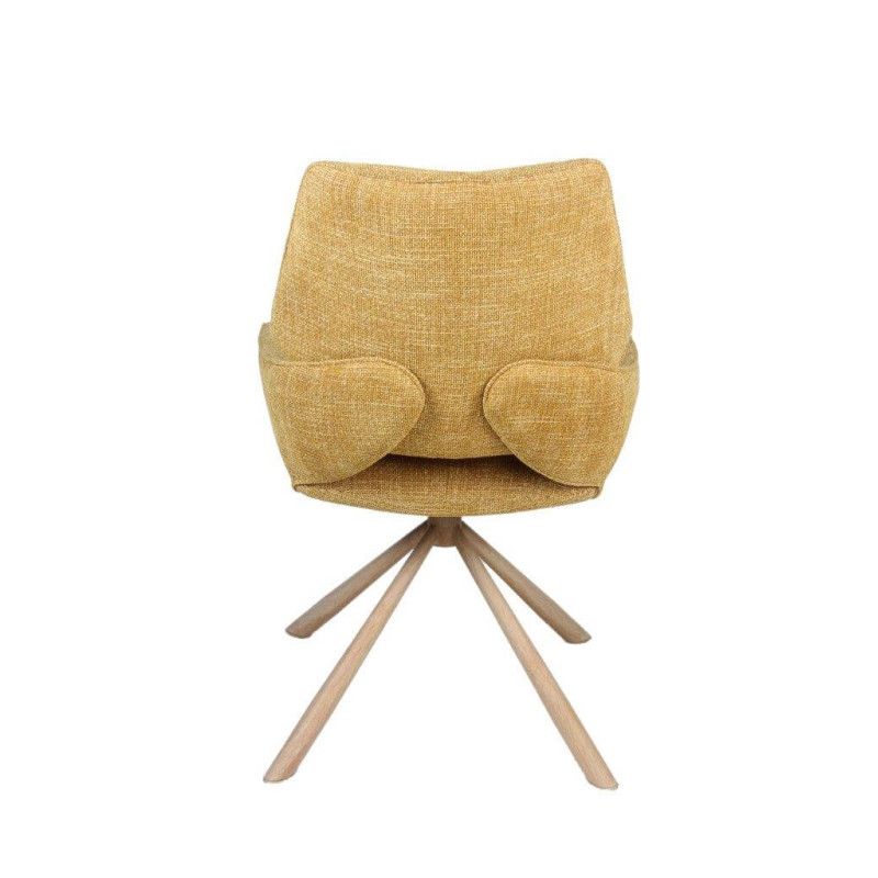 CHAISE CONTEMPORAINE PIVOTANTE FRED - PIEDS BOIS