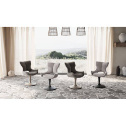 CHAISE CONTEMPORAINE PIVOTANTE MONTAGNE - PIEDS TULIPE