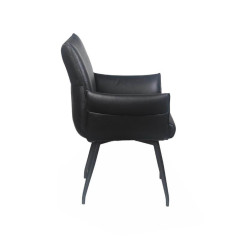 FAUTEUIL EN CUIR PICASSO FIXE