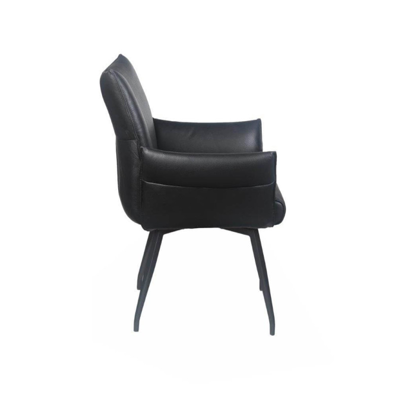 FAUTEUIL EN CUIR PICASSO FIXE