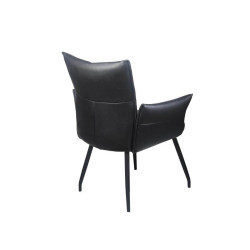 FAUTEUIL EN CUIR PICASSO FIXE