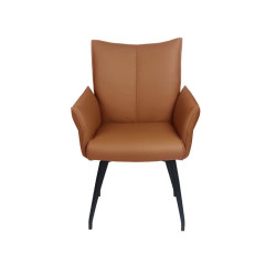 FAUTEUIL EN CUIR PICASSO FIXE